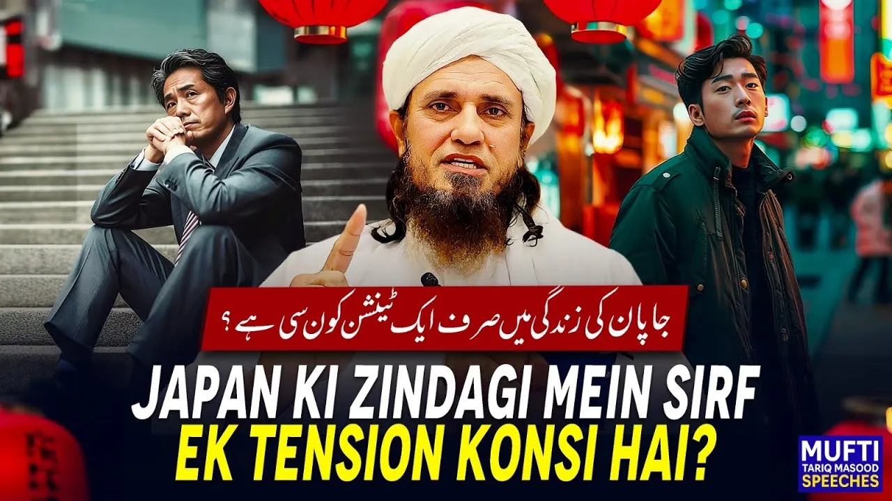 Japan Ki Zindagi Mein Sirf Ek Tension Konsi Hai    | Mufti Tariq Masood Speeches